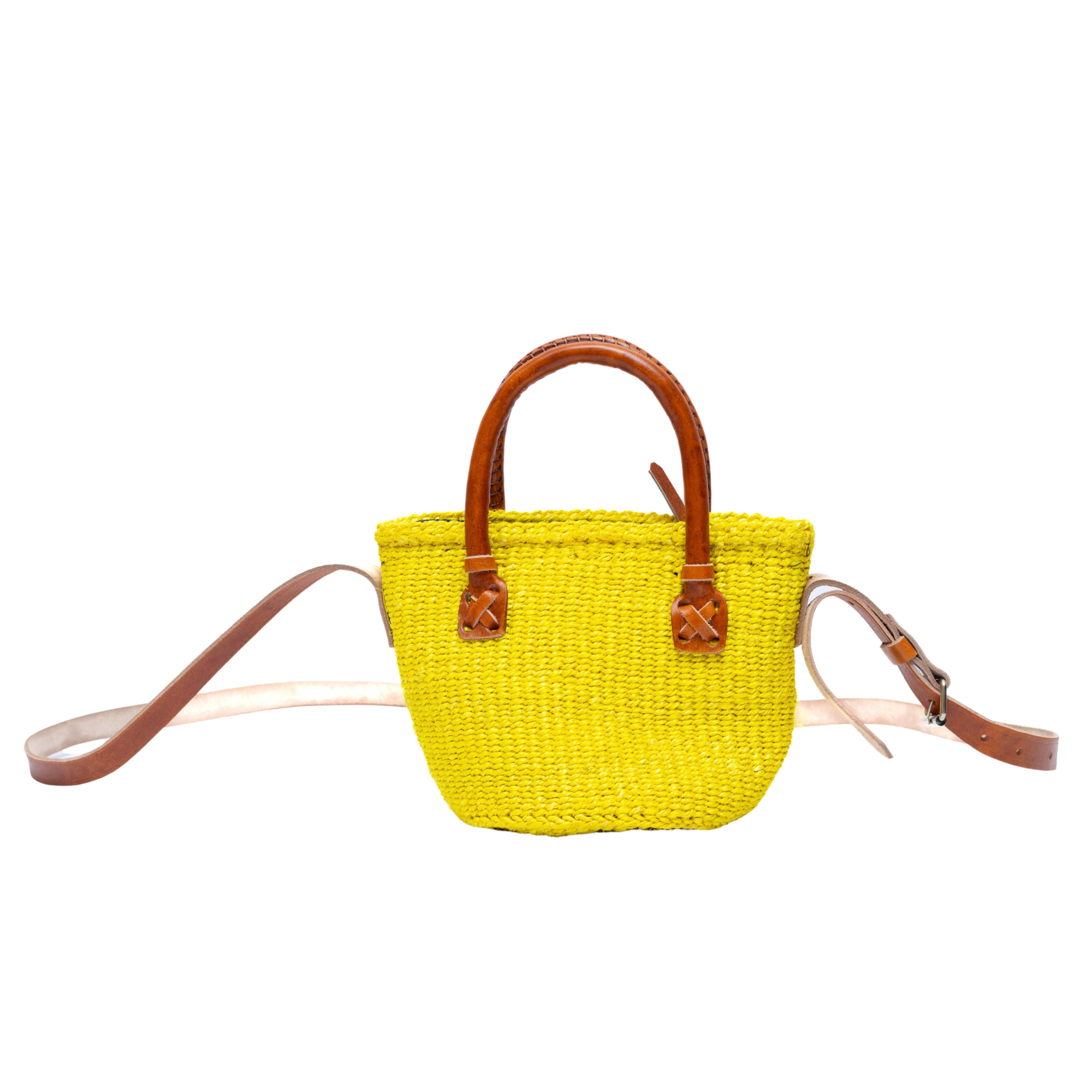 Harare Handwoven Sisal & Leather Bag | Timeless Craftsmanship